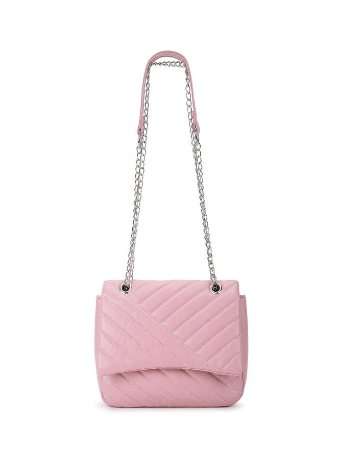 Fastrack Casual Sling Bag with Magnetic Button for Girls, Medium Size with Internal Zipper, Made with High-Quality Faux Leather, Versatile and Durable Design - Image 1