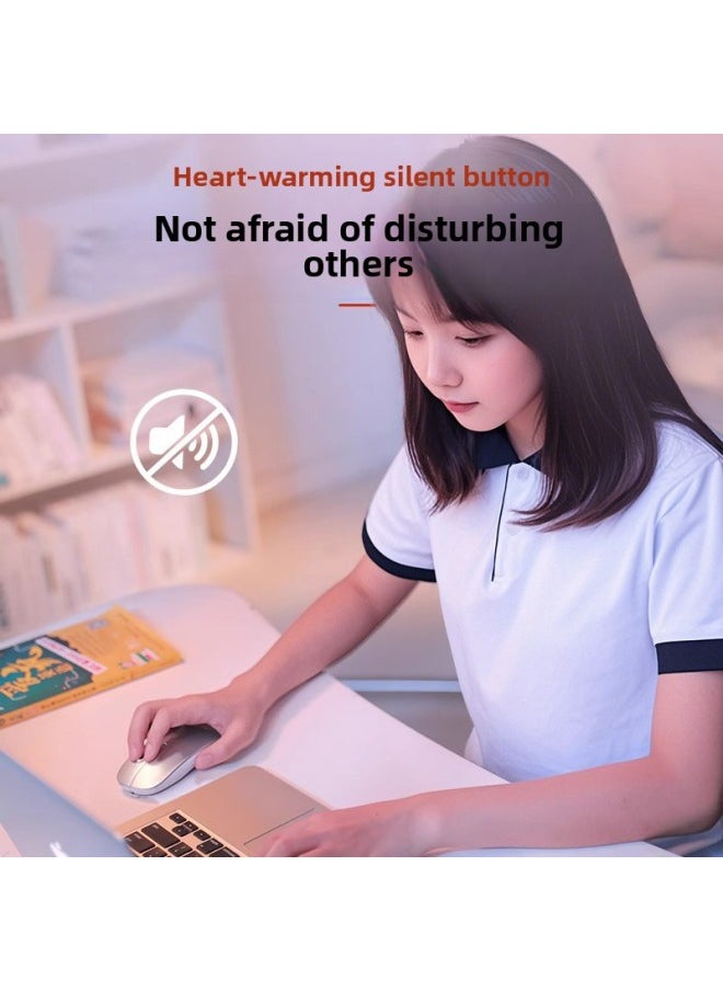 Notebook Wireless Mouse Universal Bluetooth Gaming Computer For Dell Lenovo For Huawei Rechargeable 2025 Other-Specification:Piano White-wireless Bluetooth Version [silent + Super Long Battery Life Charging Model] Free High-quality Mouse Pad