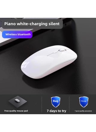 Notebook Wireless Mouse Universal Bluetooth Gaming Computer For Dell Lenovo For Huawei Rechargeable 2025 Other-Specification:Piano White-wireless Bluetooth Version [silent + Super Long Battery Life Charging Model] Free High-quality Mouse Pad - pzsku/ZEF16E180DDFB19D8B6ACZ/45/1745306469/619a3ec5-6d5a-4332-bf29-6cff5e22c7a4