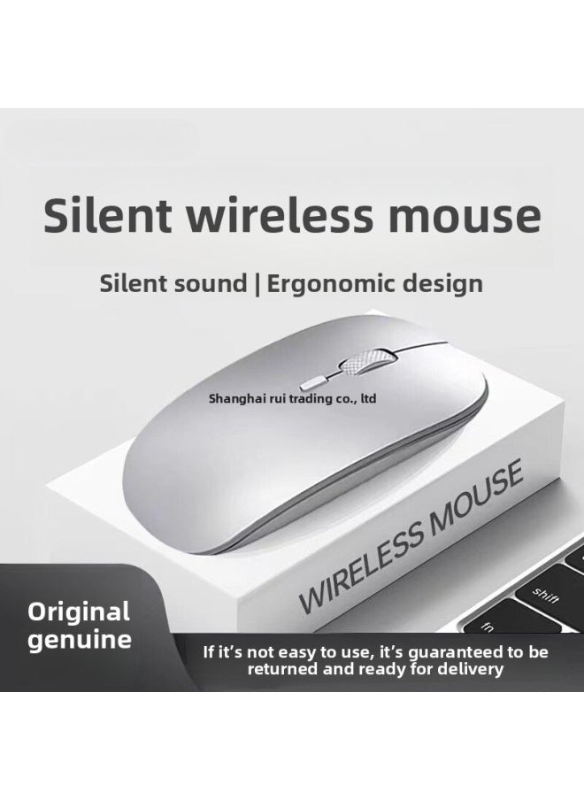Notebook Wireless Mouse Universal Bluetooth Gaming Computer For Dell Lenovo For Huawei Rechargeable 2025 Other-Specification:Piano White-wireless Bluetooth Version [silent + Super Long Battery Life Charging Model] Free High-quality Mouse Pad