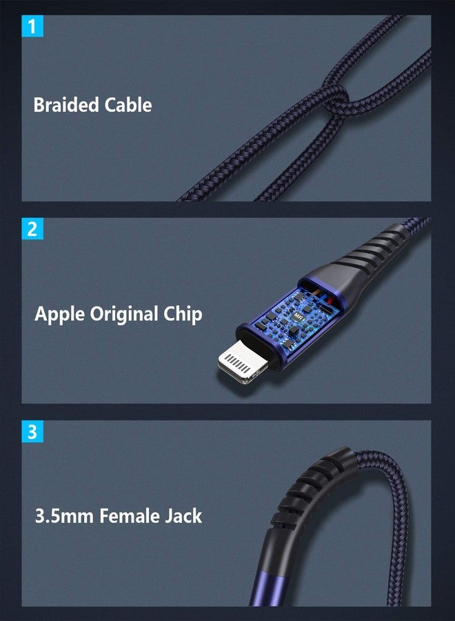 Mangotek iPhone Headphone Adapter, Lightning to 3.5 mm Headphone Jack Adapter iPhone Dongle Converter Aux Adaptor Compatible with iPhone 14 13 12 11 Pro Max 7 8 Plus SE X XR XS - Image 3