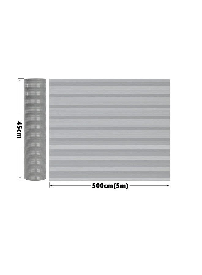 ElastPro Ethylene Vinyl Acetate 45 cm X 5 m Metallic Food Grade EVA Anti Slip Washable MatSheet for Fridge, Kitchen, Drawer, Shelf Liner, Table (Line Texture, Metallic Grey) - Image 2