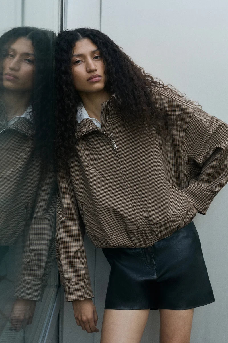 H&M  Oversized bubble-hem jacket for Women | Best Price UAE