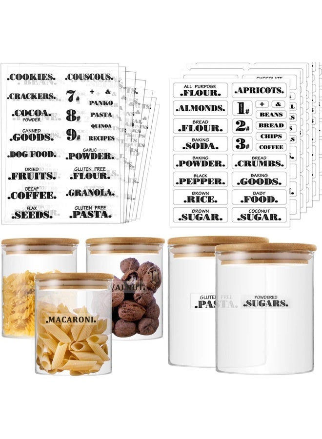 Premify 132 Kitchen Labels For Jars, Canisters, Boxes, Containers, Kitchen Storage & Organization Accessories, Pantry Kitchen Organizer, Spice Script Stickers, Pre-Printed Jar Labels  - Image 1