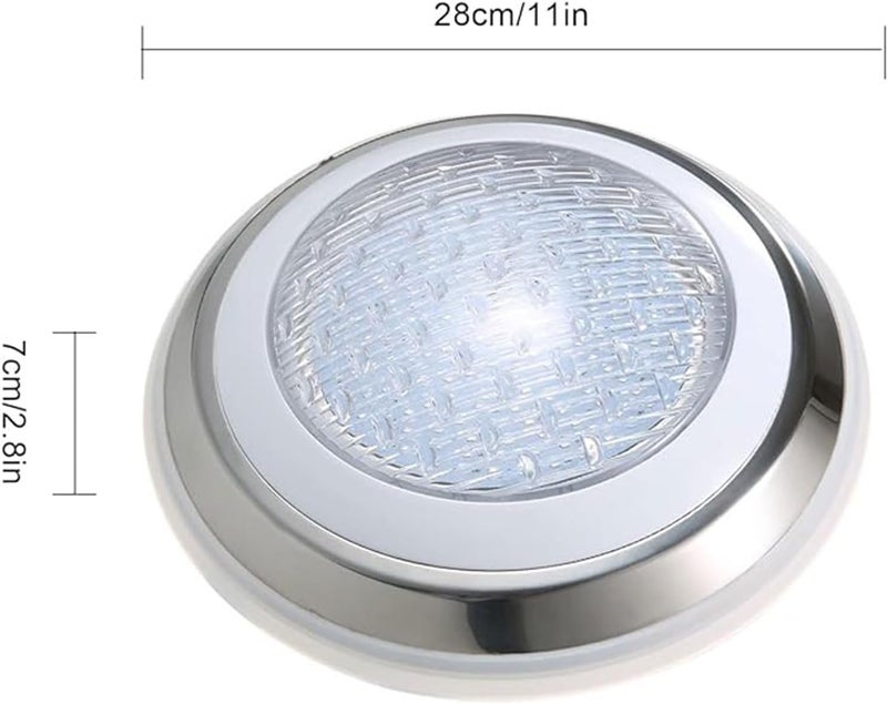 NEELABIL Waterproof Pool Light with Remote Control Swimming Pool Lights 7 Color AC12 18W LED RGB Underwater Lamp IP68 Waterproof Pool Light with Remote Control - Image 3
