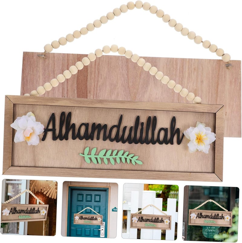 Luxshiny Rustic Door Sign Pendant for Home Decor Charming Indoor Garden Ornament Farmhouse Style Craft Decor for Entryway Patio and Front Door Decorations - Image 5