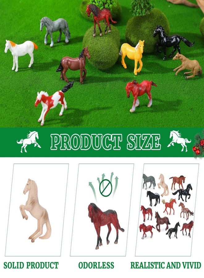 Jenaai 24 Pcs Horse Advent Calendar 2025 Christmas Countdown Calendar Holiday Collection 24 Days with Realistic Horse Figurines Farm Animal Xmas Gift and Surprise for Horses Lover - Image 3