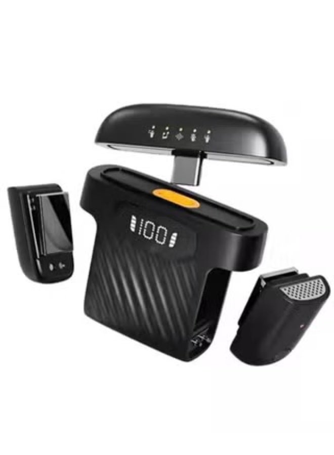 M8 1-to-2 Mini Wireless Lavalier Microphone – Dual Mic Set with Intelligent Noise Cancellation, Built-in Sound Card, Omnidirectional Mic for Live Streaming, YouTube, iPhone, PC, Karaoke, Interviews & Stage Performances  - Image 1