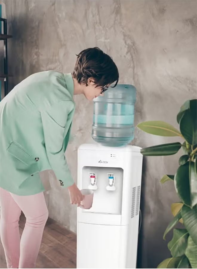 دبليو بوكس برادة مياه 2 حنفية - بارد/ساخن - 20 لتر - أبيض - KWD707 - Image 3