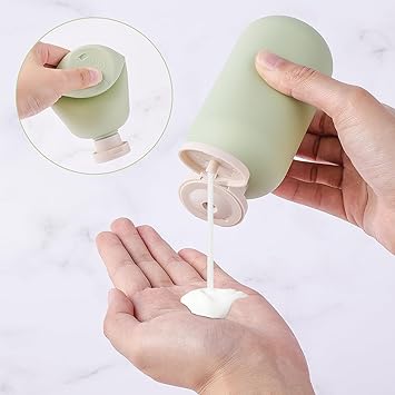 Squeeze Bottles 2 Pack 200 ML Refillable Plastic Travel Containers Empty Bottles With Disc Top Flip Cap Travel Accessories for Shampoo Creams Lotion Conditioner - Image 3