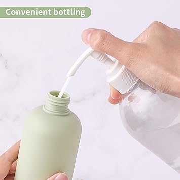 Squeeze Bottles 2 Pack 200 ML Refillable Plastic Travel Containers Empty Bottles With Disc Top Flip Cap Travel Accessories for Shampoo Creams Lotion Conditioner - Image 4