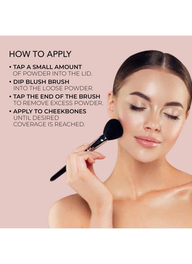 BellaPierre Mineral Blush | Warm Dewy Complexion | Non-Toxic & Paraben Free | Hypoallergenic | Loose Powder - 0.3-Ounce – Amaretto  - Image 5
