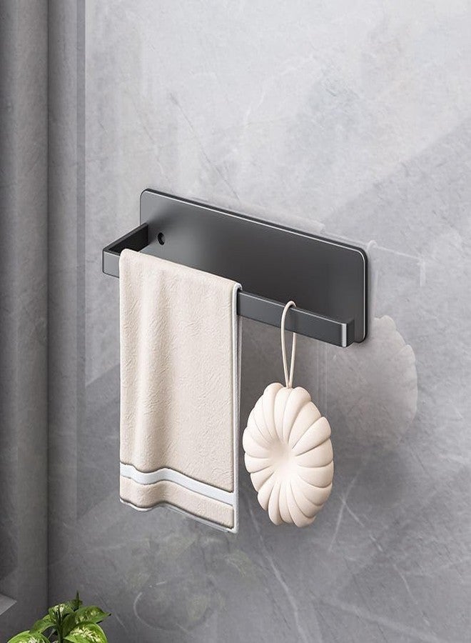 Hakily Metal Black Tissue Roll Paper Holder/Paper Towel Holder for Home, Paper Roll Dispenser Self Adhesive Wall Mounted 3 in 1 Paper Towel Holders- No Drilling (1pcs, Tissue Rack) - Image 2