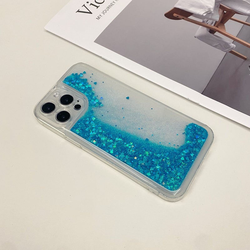 Mixed Color 4 Quicksand Phone Case For iPhone 15 Pro Fashion Design Gift - Image 3