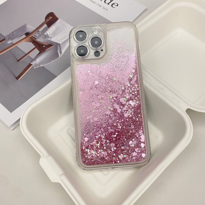 Mixed Color 4 Quicksand Phone Case For iPhone 15 Pro Fashion Design Gift - Image 5