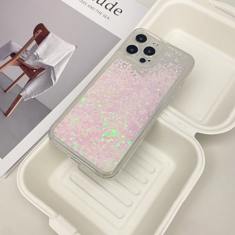 Mixed Color 4 Quicksand Phone Case For iPhone 15 Pro Fashion Design Gift - Image 4