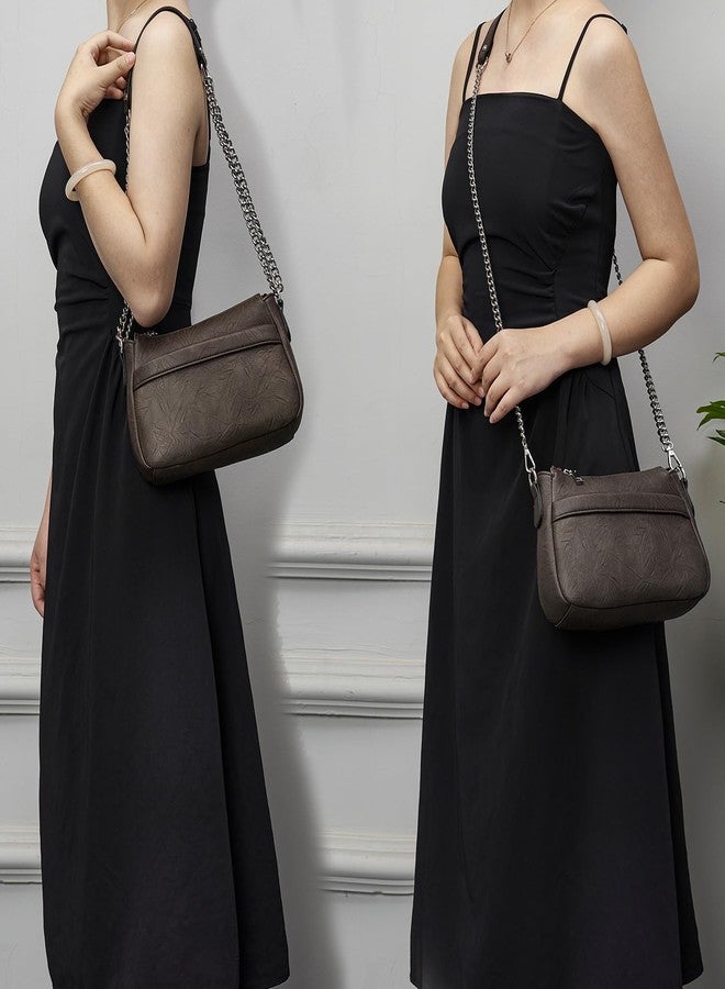 Idesort Small Crossbody Bag for Women Soft Vegan Leather Shoulder Purses Handbags with wallet Coffee - Image 2
