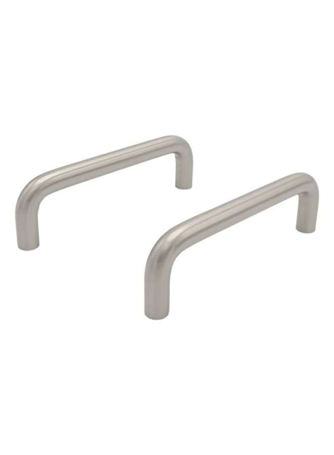 2-Piece Modern Silver Cabinet Handle 10 X 3CM - Image 1