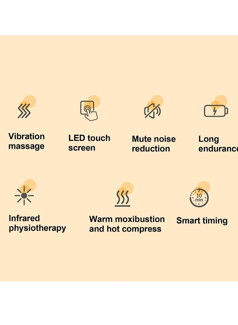 Electric Knee Massager, Knee Therapy Massager Wavelength 615‑650NM Wavelength 4‑16 Nanometers for Knee Massage - Image 5