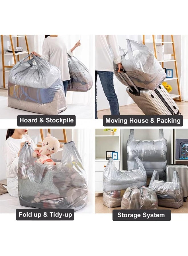 DUNISO 10 Pcs Plastic Storage Bags,Extra large Capacity Packing Bag,Large Thickened Quilt Storage Bag，Waterproof and Dustproof, Good Quality，for Clothes Packaging Storage Gift Bag Shipping T-Shirts Pants - Image 3