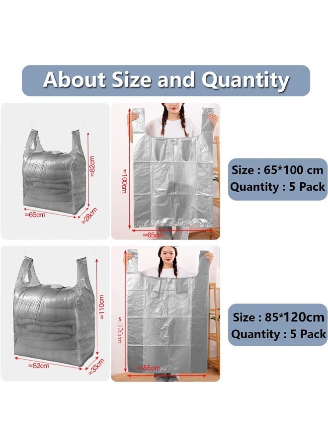 DUNISO 10 Pcs Plastic Storage Bags,Extra large Capacity Packing Bag,Large Thickened Quilt Storage Bag，Waterproof and Dustproof, Good Quality，for Clothes Packaging Storage Gift Bag Shipping T-Shirts Pants - Image 2