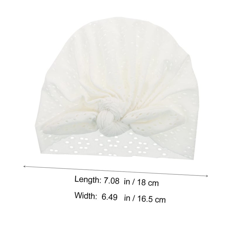 2Pcs Breathable Spring Autumn Infant Hats Hollow Out Design For Outdoor Daily Wear - Image 3