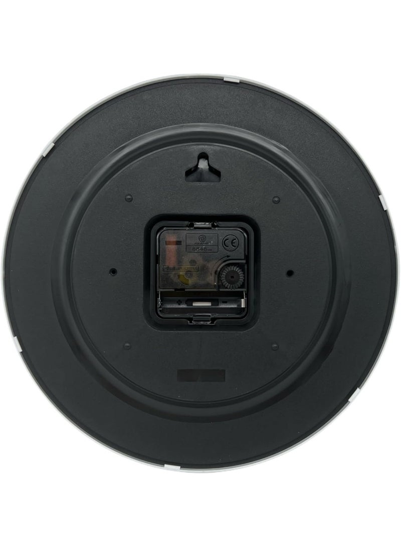 Orchid Kids Educational Wall Clock 25 cm, Colorful Learning Clock with Clear Numbers, Quiet Sweep Movement, Easy-Read Dial for Children Bedroom Clock, Kids Study Room Wall Clock (Black) - Image 4