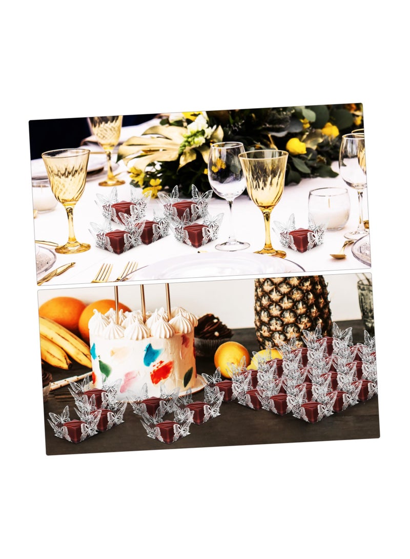 50 Pcs erfly Paper Cup Chocolate Tray Cupcake Dessert Candy Wrapping Wedding Liners Baking - Image 2