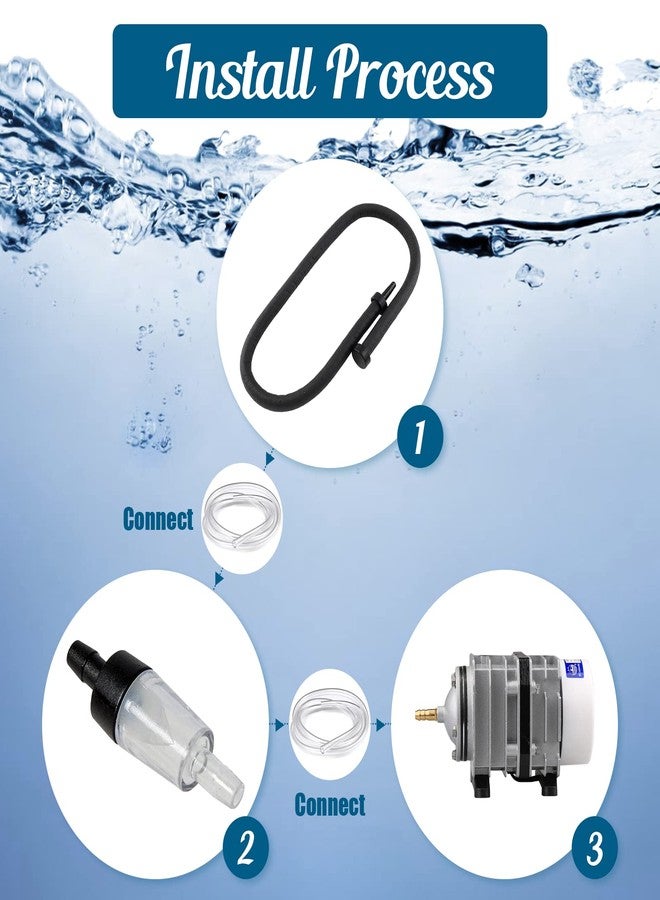 BokWin Aquarium Rubber Wall Curtain Tube Hose,Flexible Air Curtain Bubble Tube Soft Diffuser Bubble Tube 45cm/17.8 Inch Length for Fish Tank - Image 5