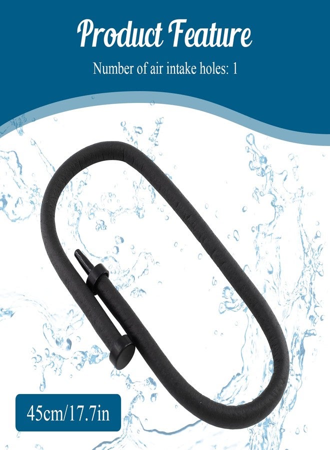 BokWin Aquarium Rubber Wall Curtain Tube Hose,Flexible Air Curtain Bubble Tube Soft Diffuser Bubble Tube 45cm/17.8 Inch Length for Fish Tank - Image 2