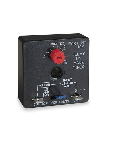 Universal Delay on Make Timer Relay ICM102, Universal voltage 0.03 to 10 Min Adjustment for HVAC