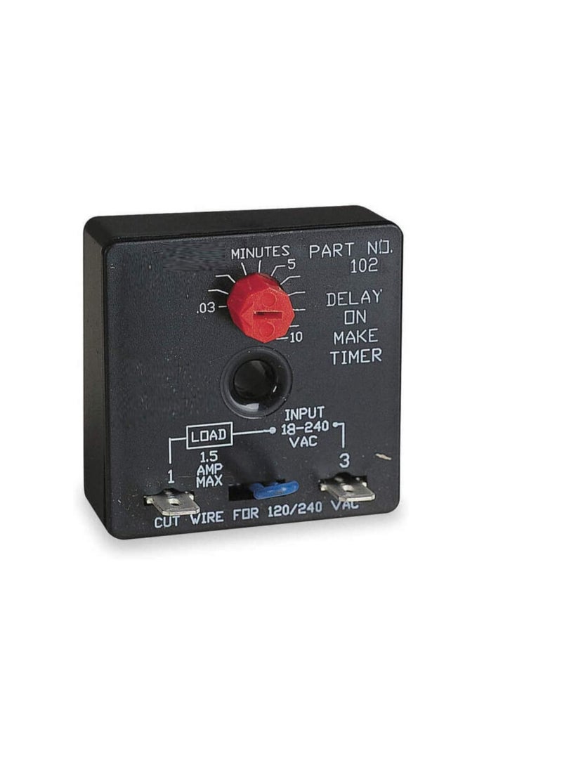 Generic - Universal Delay on Make Timer Relay ICM102, Universal voltage 0.03 to 10 Min Adjustment for HVAC - Image 1