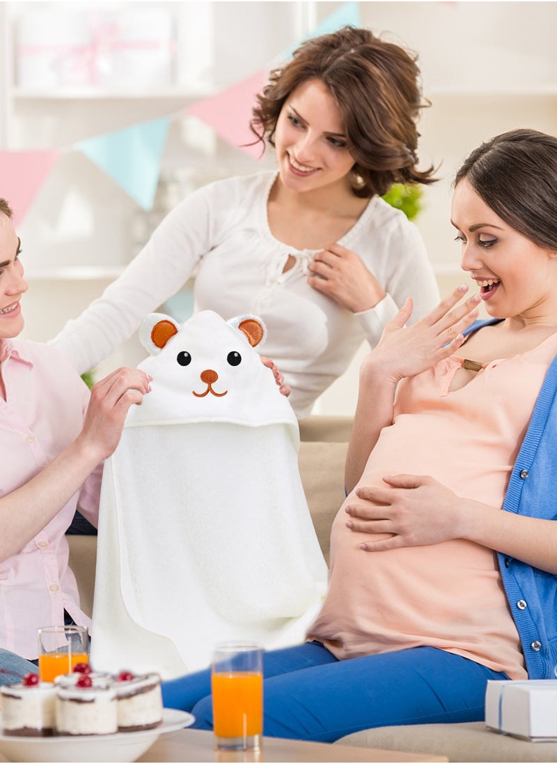 Generic - Hooded Towel - Rayon Made from Bamboo, Soft Bath Towel with Bear Ears for Babie, Toddler, Infant - Ultra Absorbent, Baby Stuff Shower Gifts for Boy and Girl - Image 1