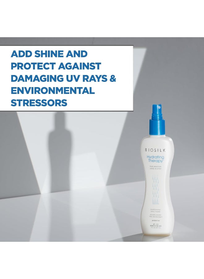 Biosilk Hydrating Therapy Pure Moisture Leave-In Conditioner Spray | 7 Ounces | Replenishes Hair Moisture & Coarse Hair | Anti Frizz - Image 3