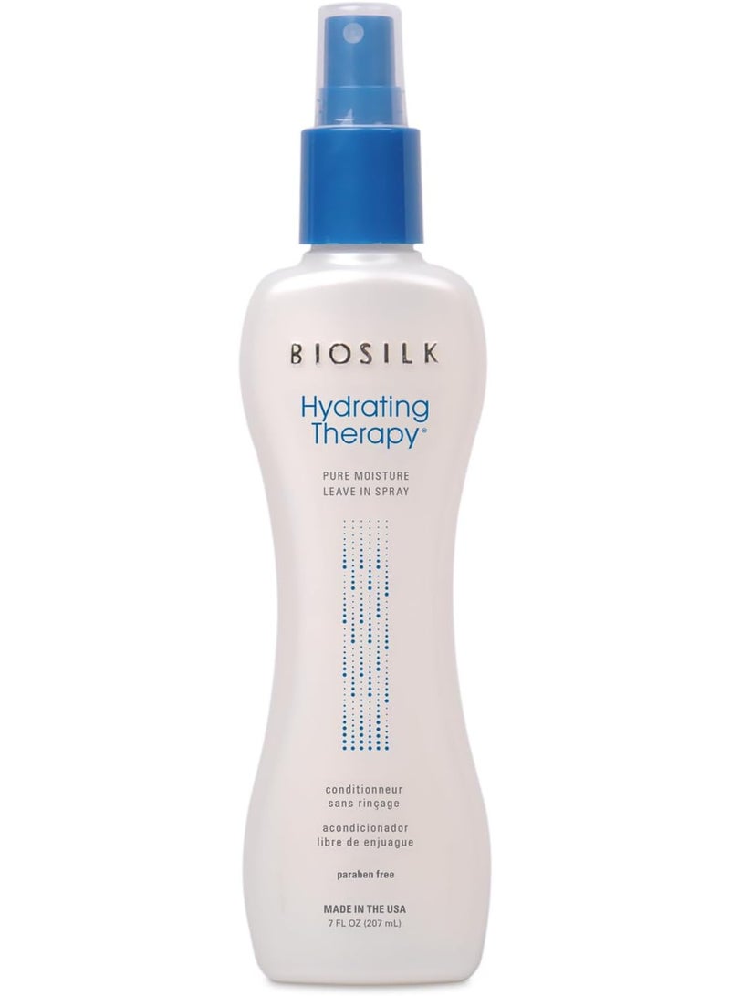 Biosilk Hydrating Therapy Pure Moisture Leave-In Conditioner Spray | 7 Ounces | Replenishes Hair Moisture & Coarse Hair | Anti Frizz - Image 1