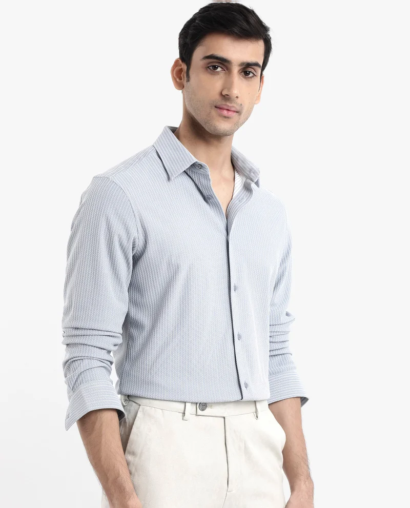 Rare Rabbit Men's Jacquard Knit Shirt