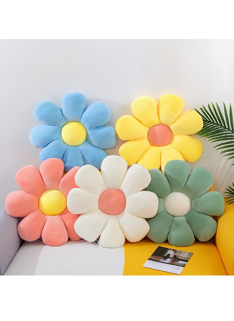 FASHION HOME - Daisy Flower Shaped Throw Pillows Floor Preppy Cushion for Bedroom Sofa Chair Room Décor - Image 1