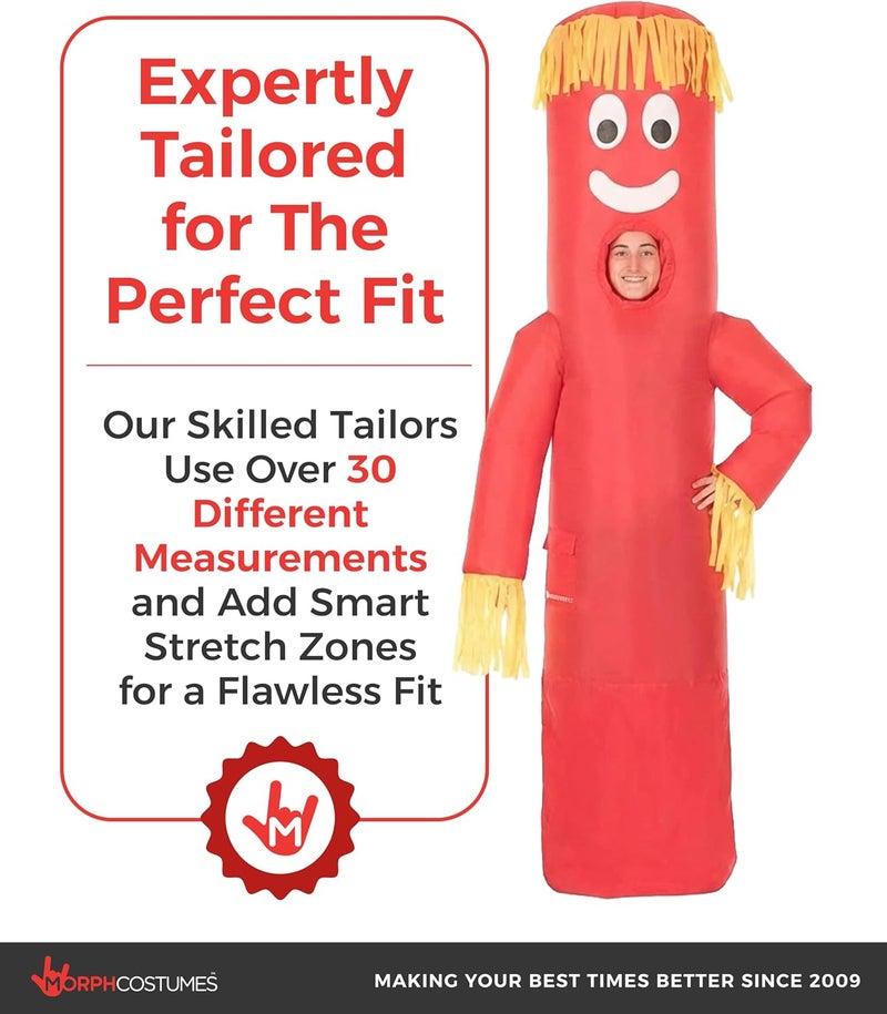Morph Wacky Inflatable Tube Man Costume - Adult Wild Wavy Arm Waving Tube Guy - Image 4