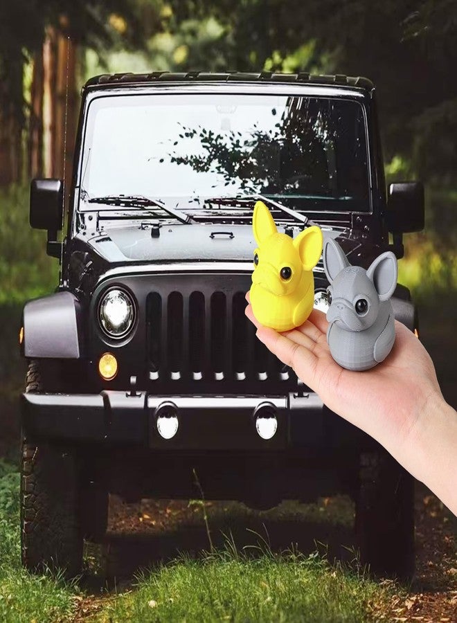 MITCHENIFY French Bulldog Duck, 3D Printed Frenchie Duck for Jeep Ducking, Bulldog Lover Gifts, Desk Bookshelf Decor Car Dashboard Decorations Ornaments, Set of 2 - Image 5