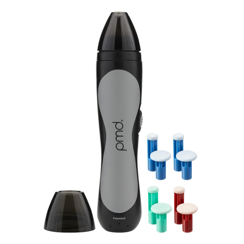 PMD Beauty Personal Microderm Man AtHome Microdermabrasion Machine with Kit for Face Body Exfoliating Crystals and Vacuum Suction for Bold and Striking Skin