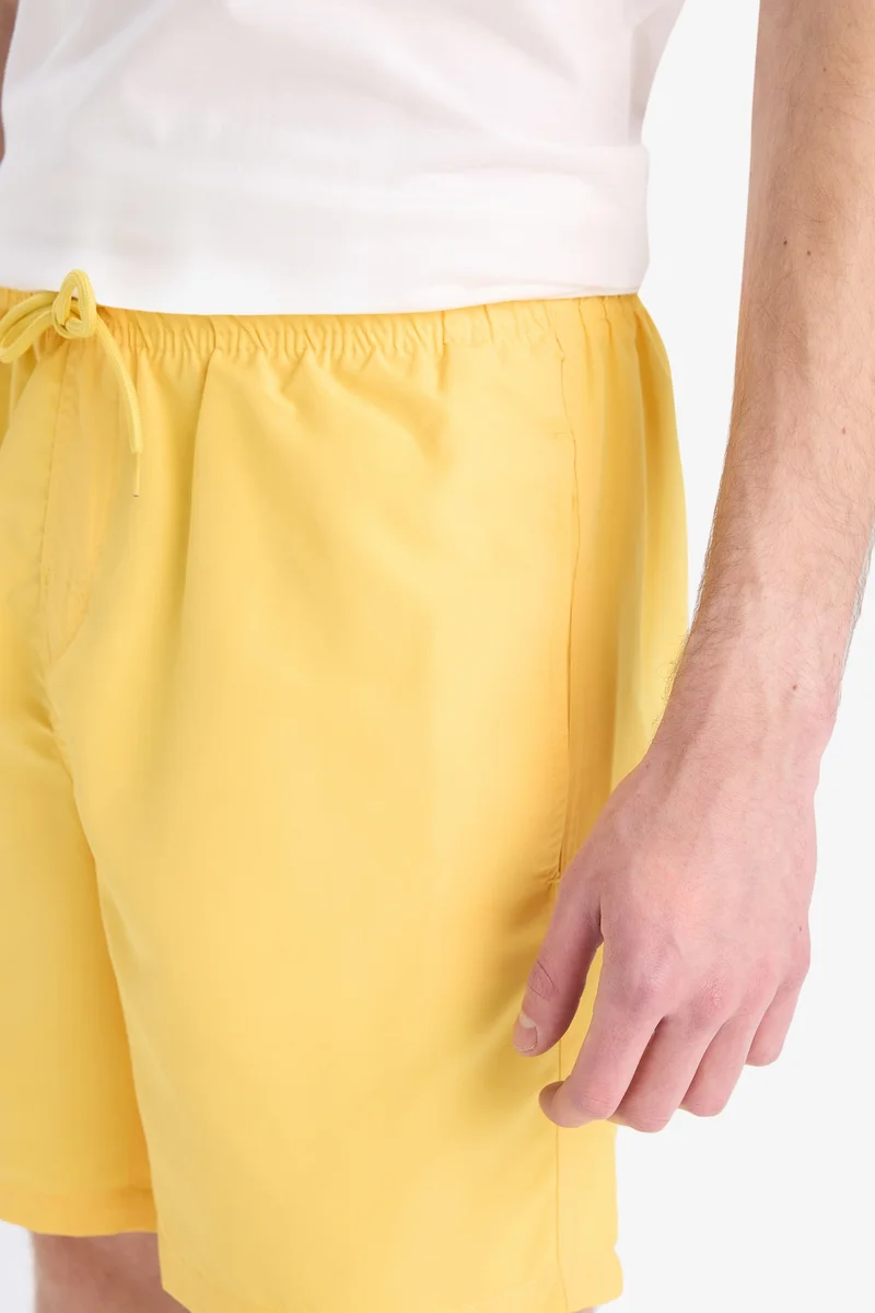 Defacto  Regular Fit Mesh Lined Lightweight Fabric Swim Shorts for Men | Best Price UAE