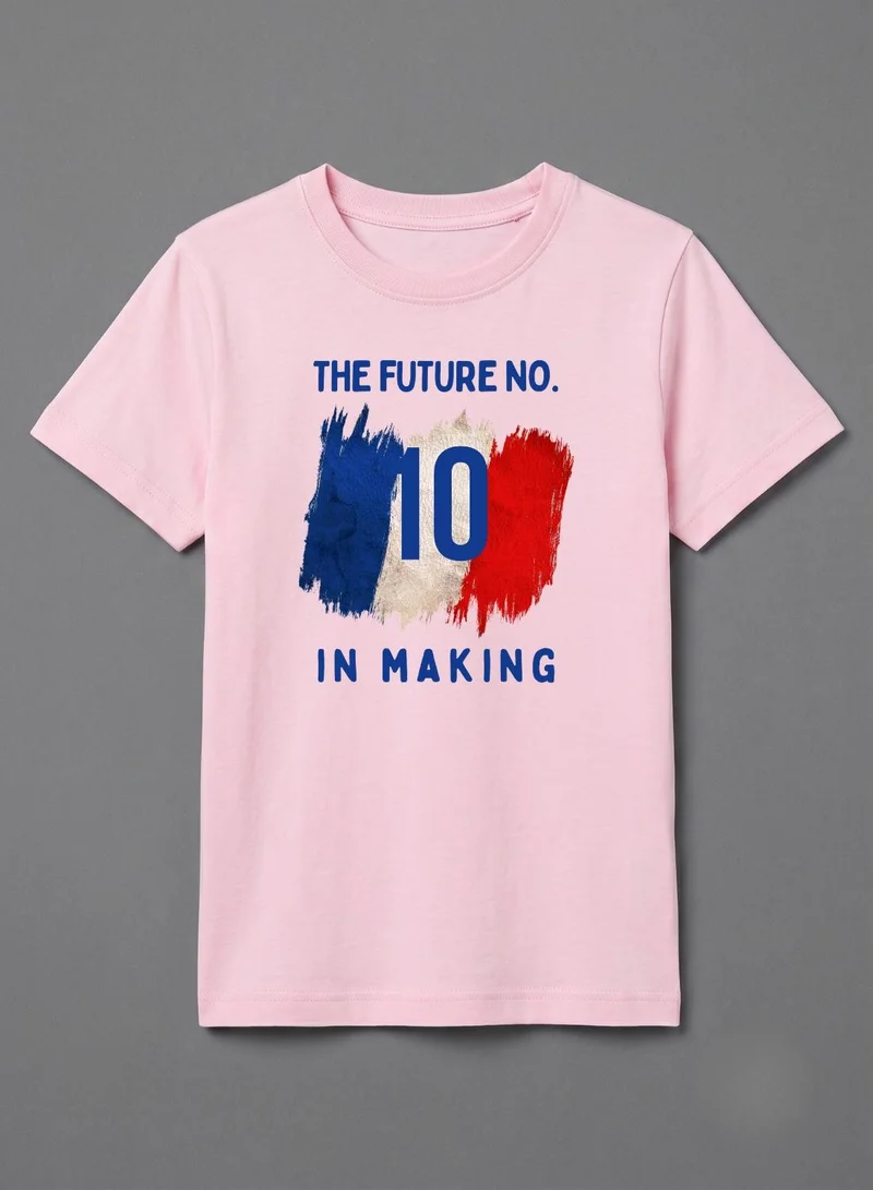 babyqlo Pink Future Number 10 Kids T-Shirt