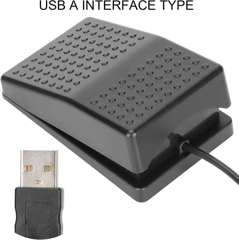 USB Foot Switch Pedal, Customized Programmable Keyboard Mouse Game Action Single Foot Switch Pedal with USB A Interface USB Foot Pedal with 2m Cable - Image 5