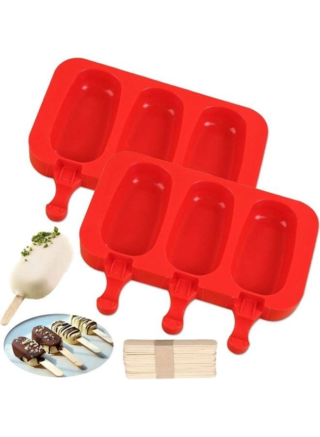 إسكدنيا قالب للآيس كريم والبودينج أحمر 20 x 15 4سم - Image 2
