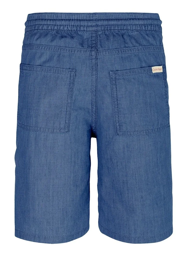 كالفن كلاين جينز Dark Azur Chambray Shorts