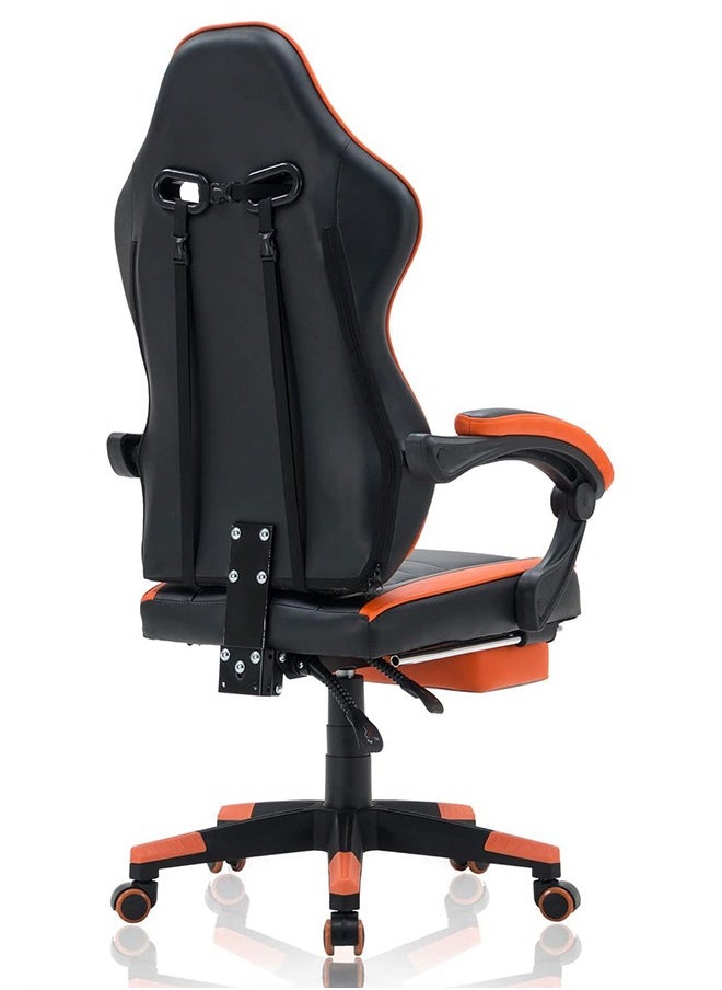 Beauenty - Gaming Chair, Racing Style Office Chair, Adjustable Lumbar Cushion Swivel Rocker, High Back Ergonomic Computer Desk Chair with Footrest - Image 1