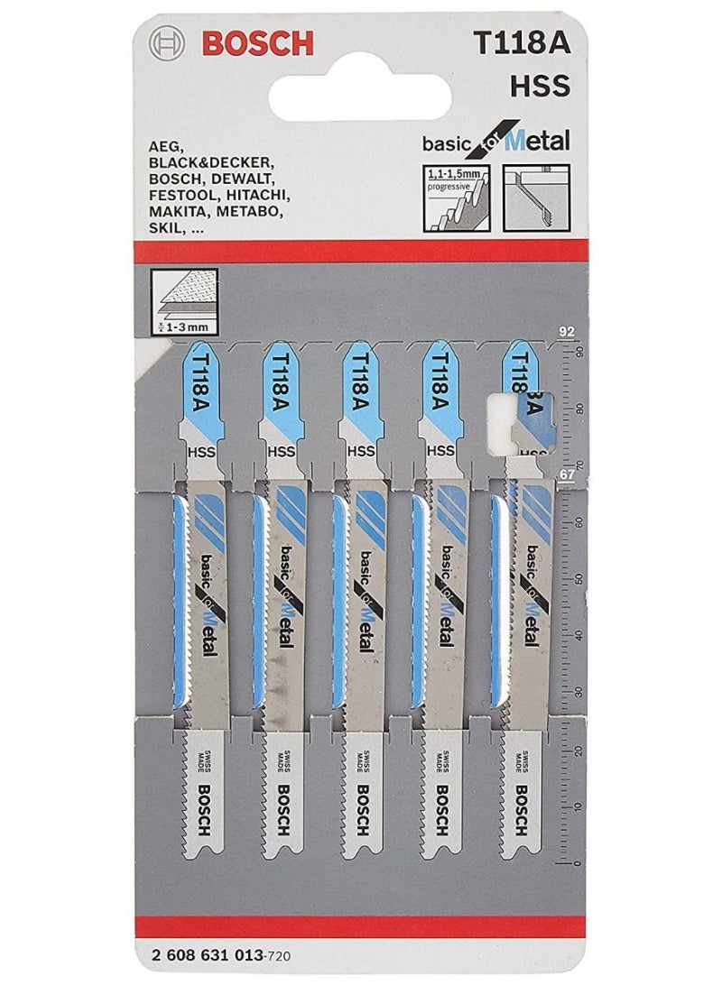 BOSCH Jigsaw Blade for Metal Basic T118A 2608631013 Bosch