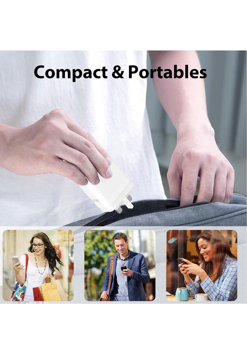 شاحن سوبر فوك 80 واط متوافق مع ون بلس 15 14 13 12 12R 11 10 9 برو نورد 4 5G، شاحن وورب 65 واط 30 واط ل ون بلس 10 9 برو 10T 10R 8T 8 7T 7 مع كابل شحن USB A إلى USB C بطول 3.3 قدم - Image 4