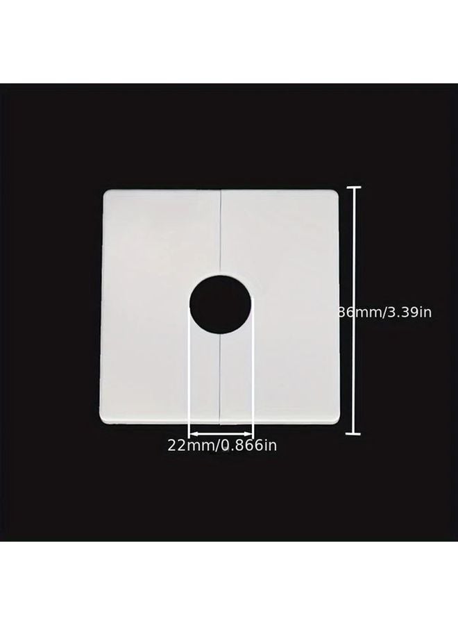 ABS Hole Cover 86mm Outside 33mm Inside High Temperature Resistant 2 Pack - Image 2