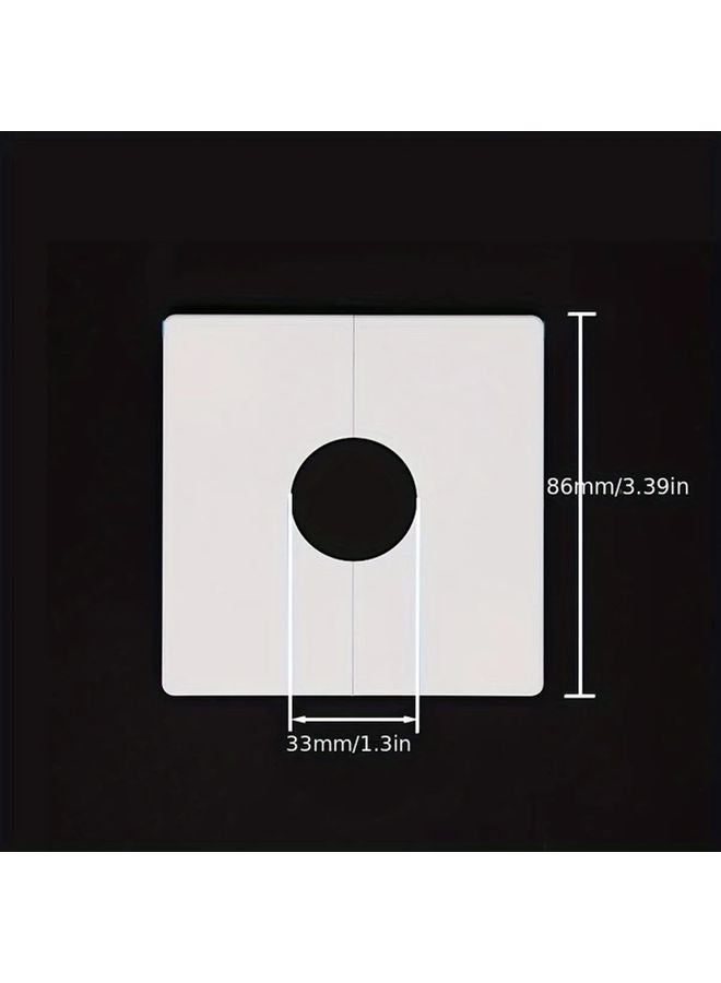 ABS Hole Cover 86mm Outside 33mm Inside High Temperature Resistant 2 Pack - Image 3
